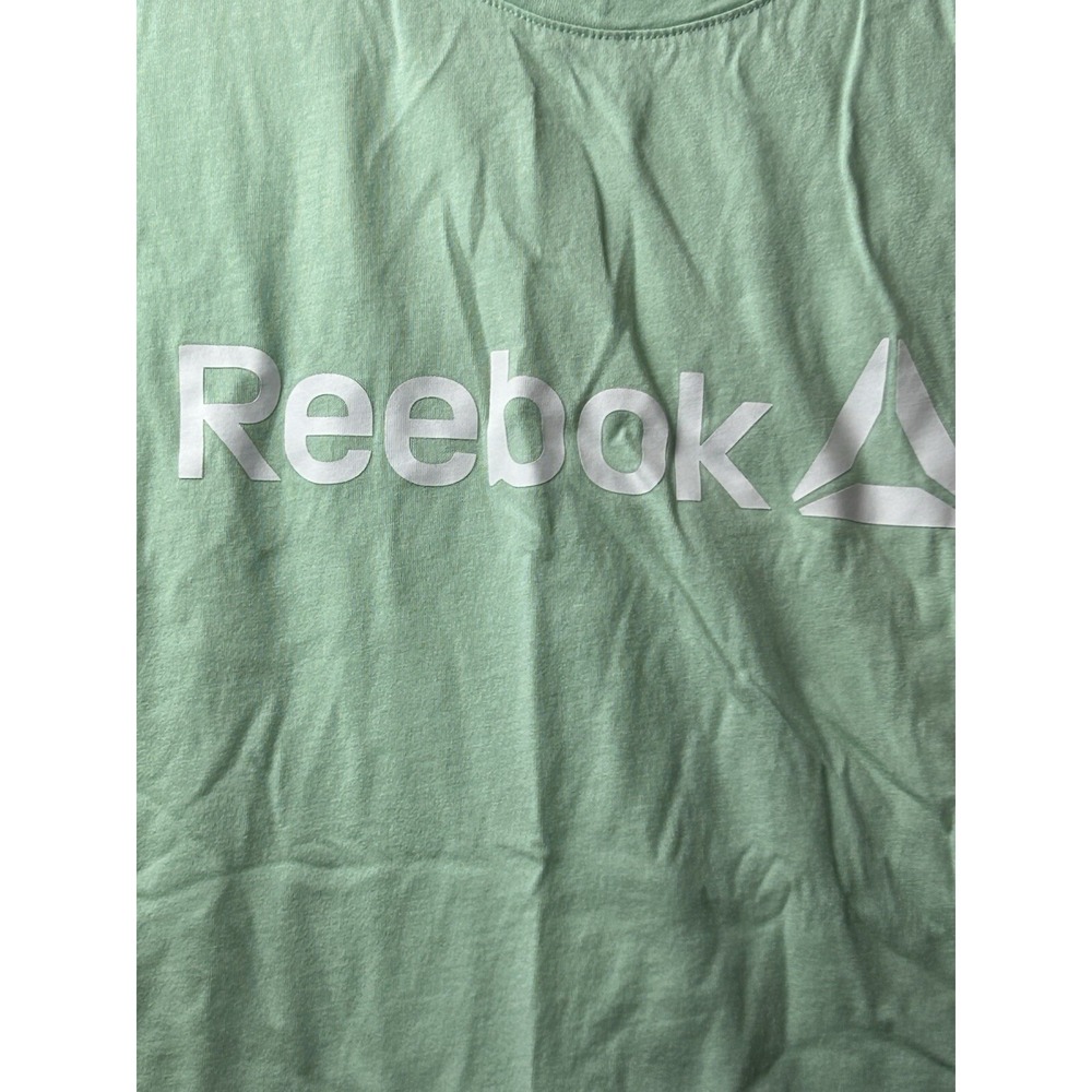 Reebok Mint Green Graphic Short‎ Sleeve T-Shirt Women's XL